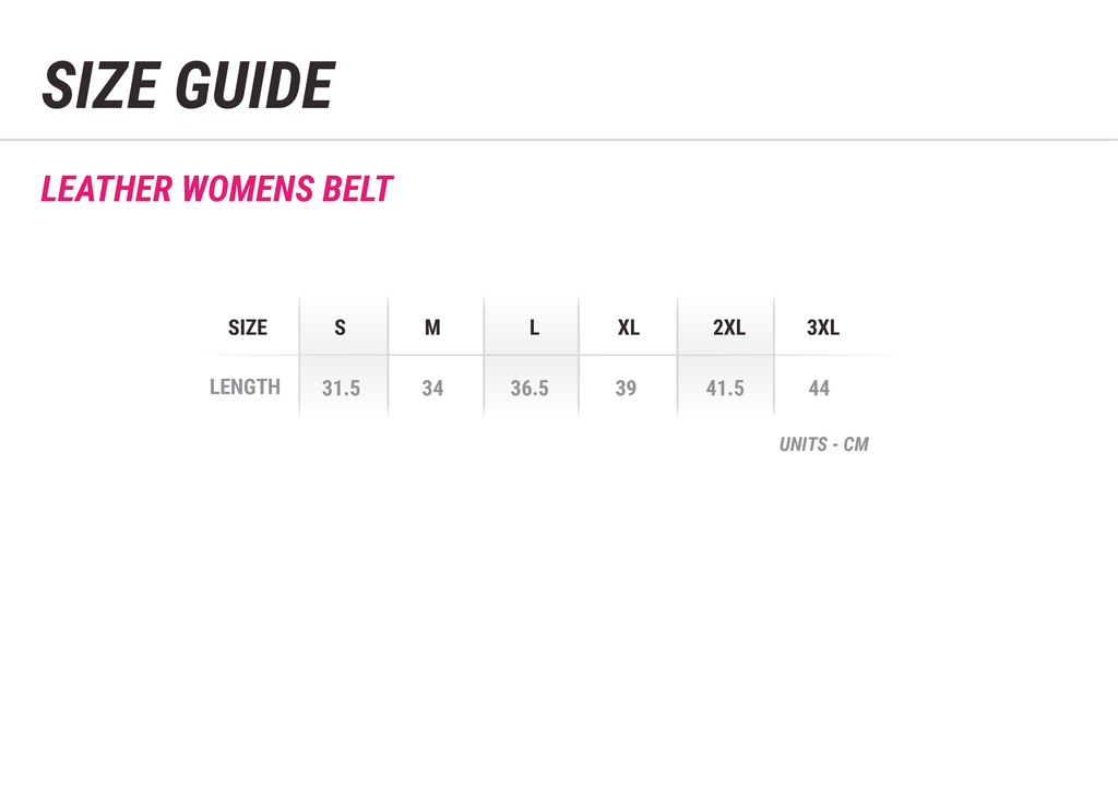 Kiwirail Leather Womens Belt